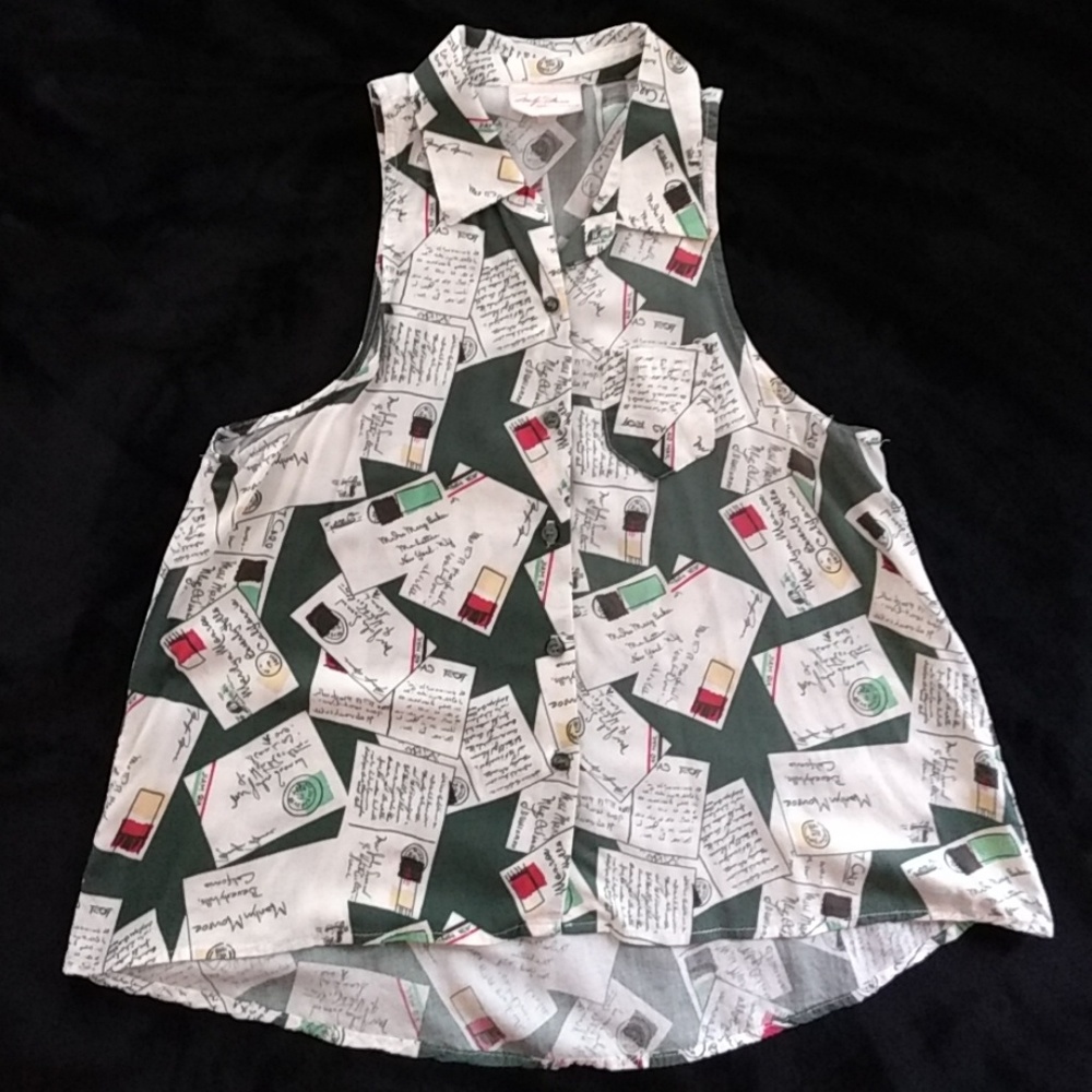 Marilyn Monroe Collection Postcard Blouse